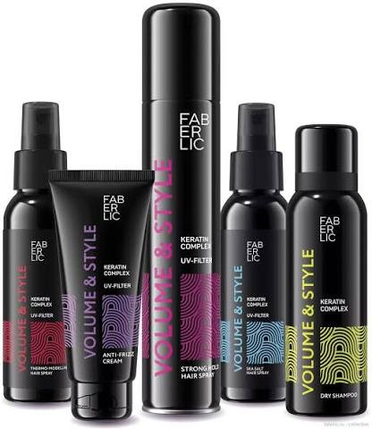 اسپری کمپلکس کراتین حجم دهنده و حالت دهنده قوی فابرلیک 2707 _ 150میل مدلVolume & Style