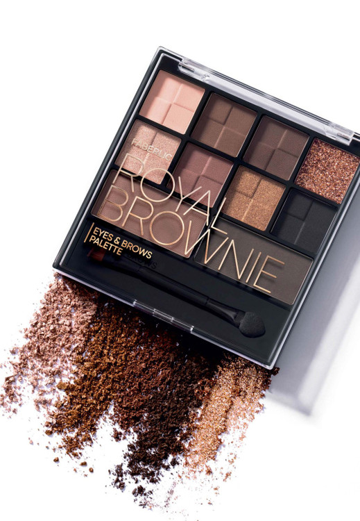 پالت سایه چشم و ابرو رویال براونی فابرلیک 56760 _ 10گرم