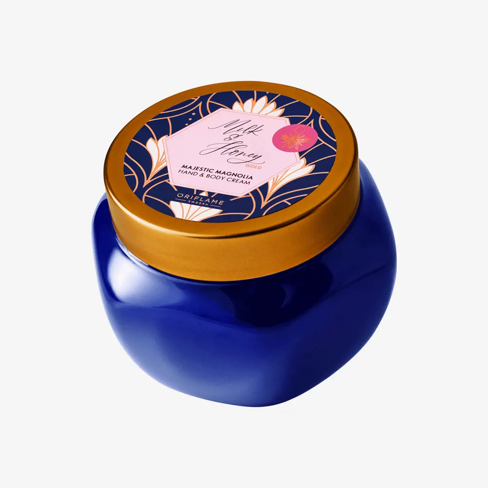 کرم کاسه ای دست و بدن شیر و عسل با رایحه لوکس مگنولیا 47536 _ 250میل