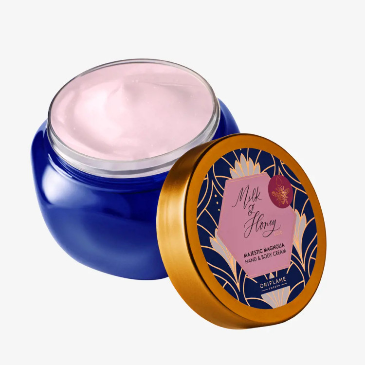 کرم کاسه ای دست و بدن شیر و عسل با رایحه لوکس مگنولیا 47536 _ 250میل