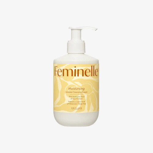 کرم شوینده مرطوبکننده فمینل برای ناحیه تناسلی بانوان ، با اسید هیالورونیک و عصاره هلو 46966 _ 300میل