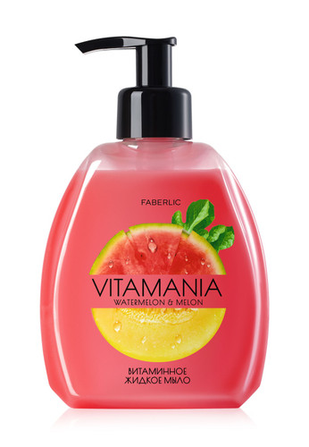 مایع صابون ویتامینه فابرلیک با رایحه ی هندوانه و خربزه 3381 _ 300میل