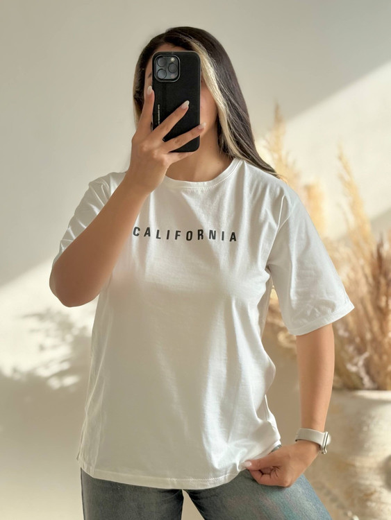 تیشرت زنانه نخی اعلا قواره دار free (38_48)