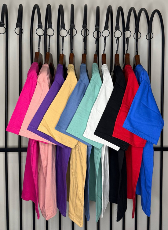 تیشرت زنانه نخی اعلا قواره دار free (38_48)