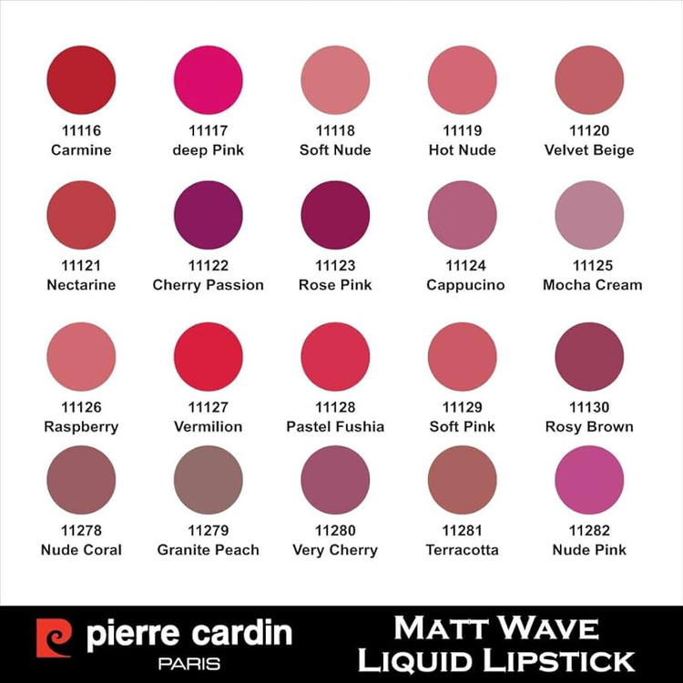 رژلب مایع Wave با جلوه مات و مخملی پیرکاردین _5میل