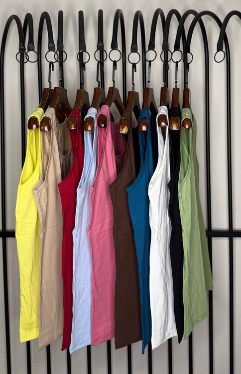 تاپ زنانه نخ پنبه قواره دار فری سایز (38_48)