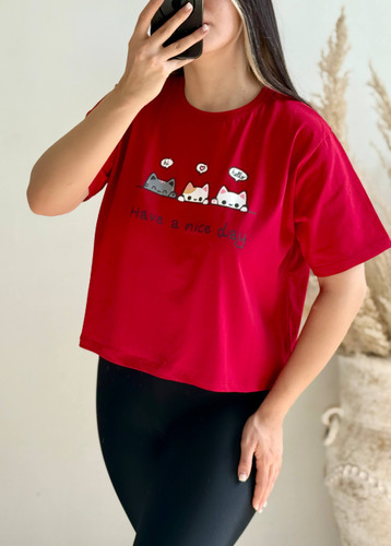 کراپ پنبه قواره دار(لش) فری سایز (38_48)