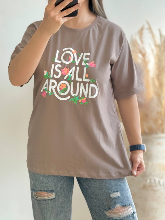 تیشرت زنانه قواره دار(باکسی) فری سایز38_48