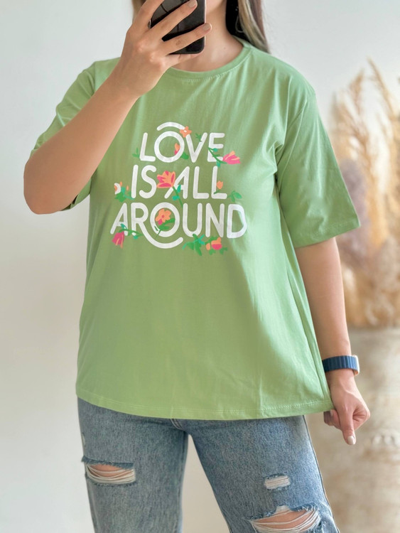 تیشرت زنانه قواره دار(باکسی) فری سایز38_48