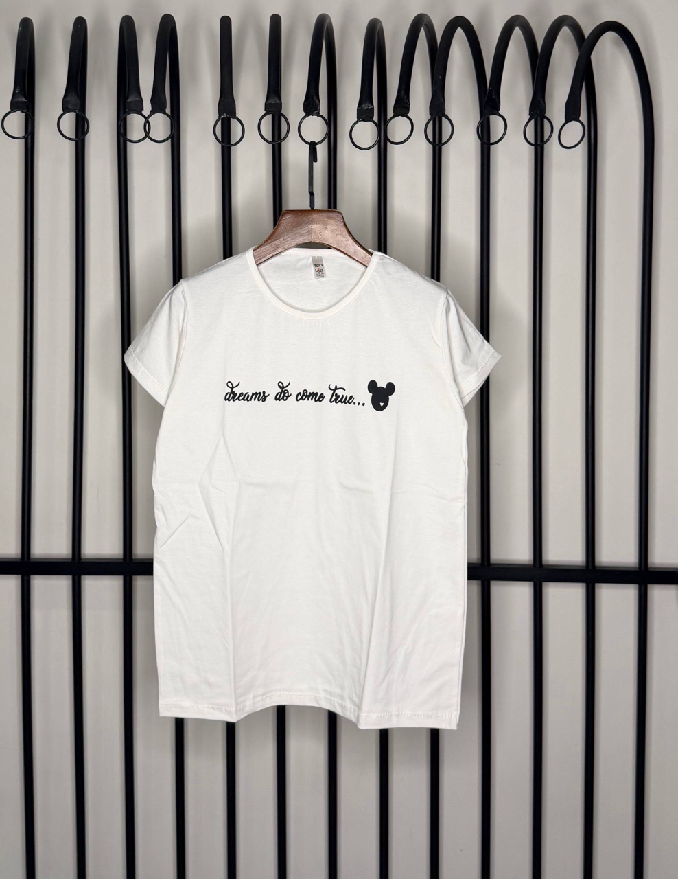 تیشرت زنانه نرمال نخ پنبه فری سایز (۳۸_۴۴