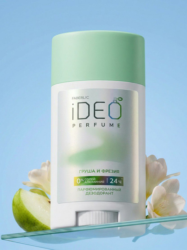 دئودورانت صابونی عطری گلابی و فریزیا iDeo فابرلیک 3741 _ 50میل