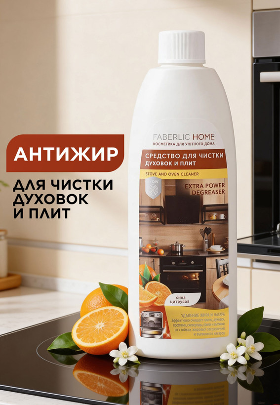 پاک کننده اجاق گاز و فر و سطوح استیل Citrus Power" فابرلیک هوم 30119 _ 500میل