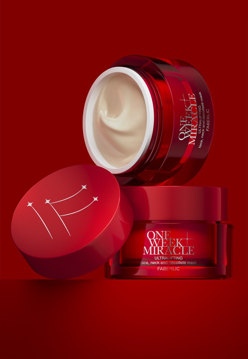 ماسک فوق العاده لیفتینگ صورت، گردن و دکلته  مدل ONE WEEK MIRACLE  فابرلیک 0654 _ 50میل