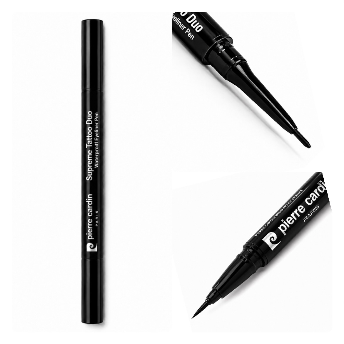 خط چشم دوطرفه ضد آب اورجینال پیرکاردین مدل Supreme Tattoo Duo _ 13404 مشکی
