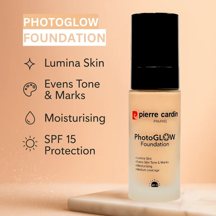 کرم پودرروشن کننده (ضدلک) اورجینال فتوگلو spf15 پیر کاردین _ 30میل