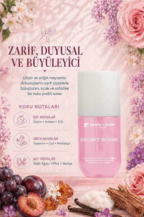عطر اسپری پرفیوم زنانه مو و بدن پیرکاردین 70402 _ 110میل