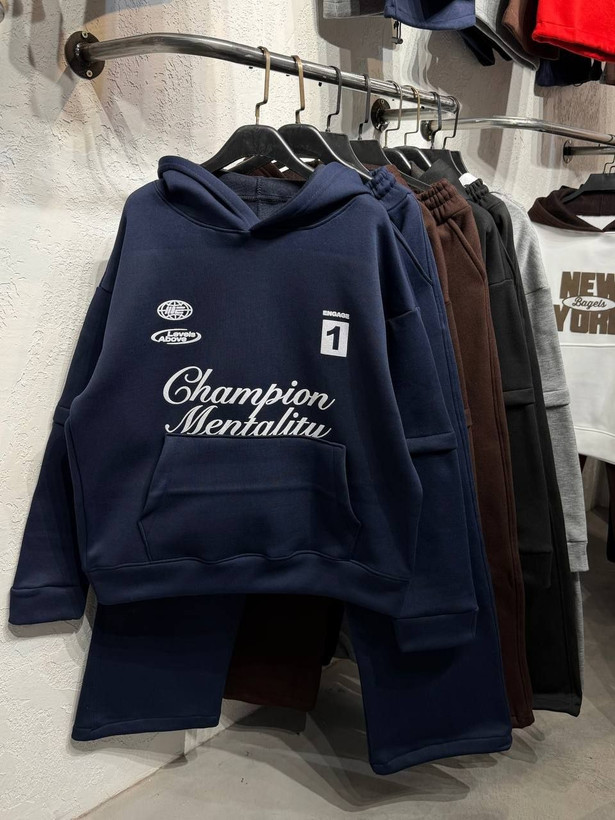 ست زنانه هودی و جاگر دوکاره champions ( فری سایز تا ۴۶)