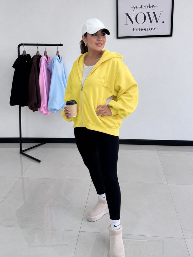 سویشرت زنانه کلاهدار خفنMY NEZHA ( لش )