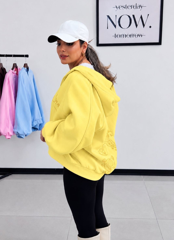 سویشرت زنانه کلاهدار خفنMY NEZHA ( لش )