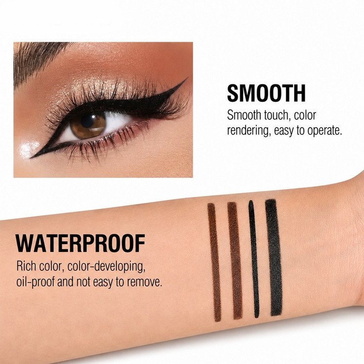 خط چشم ضد آب دو طرفه اورجینال پیرکاردین مدل Supreme Tattoo Duo 13403 _قهوه ای