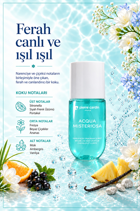 عطر اسپری پرفیوم زنانه مو و بدن پیرکاردین 70409 _ 110میل