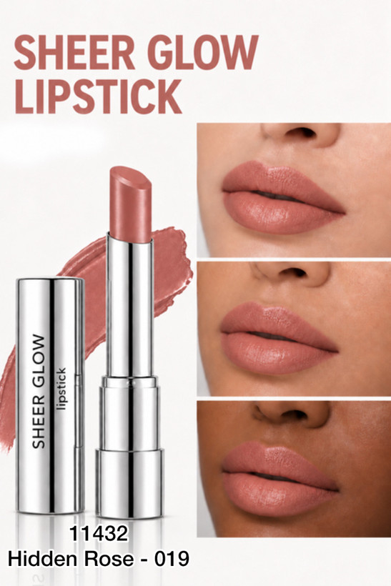 رژلب مرطوب کننده با جلوه براق سری Sheer Glow پیرکاردین