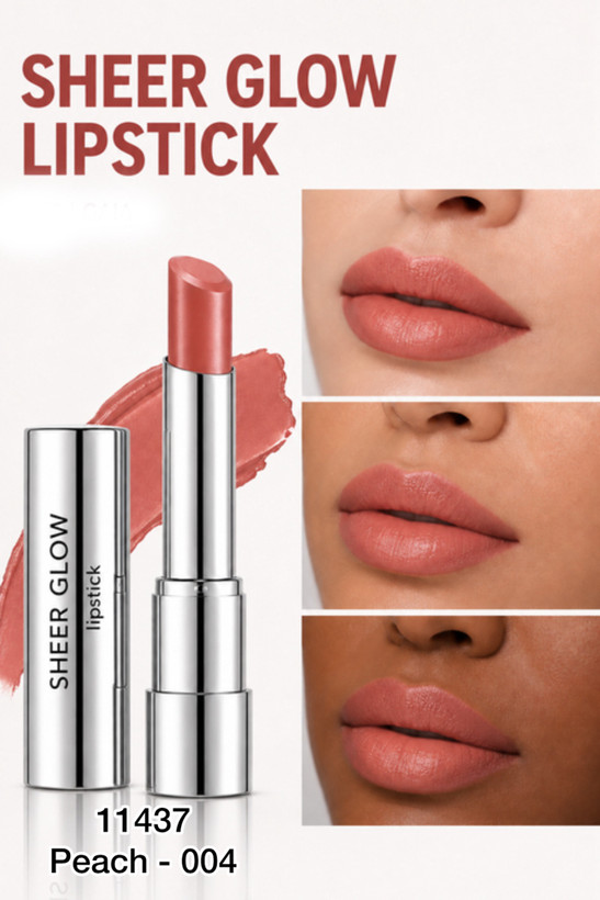 رژلب مرطوب کننده با جلوه براق سری Sheer Glow پیرکاردین