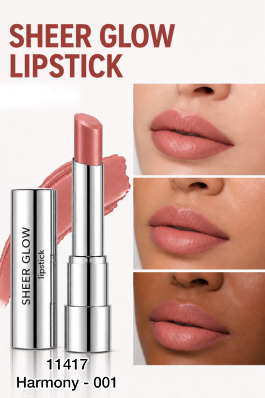 رژلب مرطوب کننده با جلوه براق سری Sheer Glow پیرکاردین